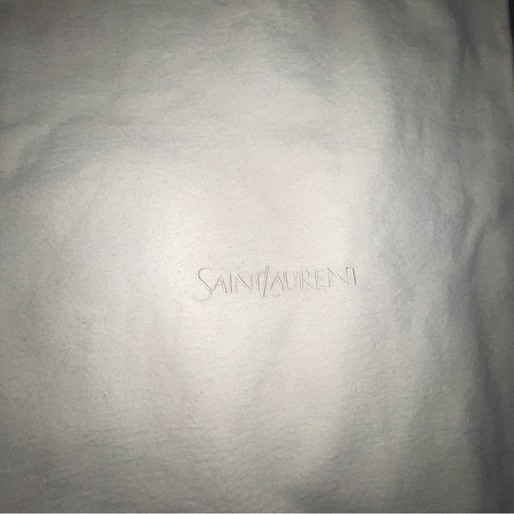 Saint Laurent ToteBag Designer Accessory Collectible 17×13 Inches Cream - Picture 6 of 14